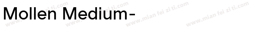Mollen Medium字体转换